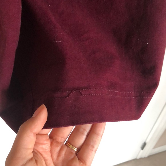 Fall Forever 21 Faux Suede Maroon Pinafore Dress - Picture 4 of 6